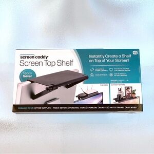 Screen Caddy Screen Top Shelf Organizer